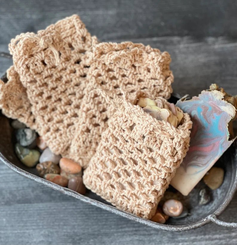 Crochet soap bag cheap