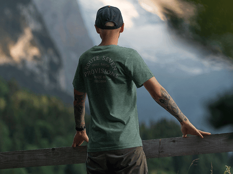 Route 7 Provisions Green Tee - Route 7 Provisions